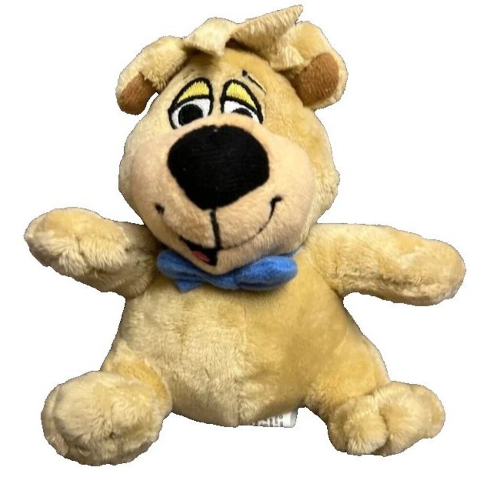 Hanna Barbera Boo Boo Bear Plush Stuffed Toy Yogi Light Brown Blue Bow Tie 8 in